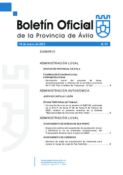 Boletín Oficial de la Provincia del lunes, 17 de marzo de 2025