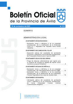 Boletín Oficial de la Provincia del lunes, 17 de noviembre de 2025