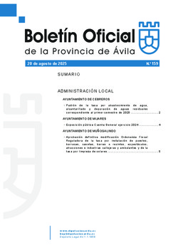 Boletín Oficial de la Provincia del martes, 19 de agosto de 2025