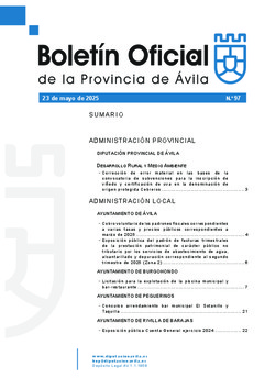 Boletín Oficial de la Provincia del viernes, 23 de mayo de 2025