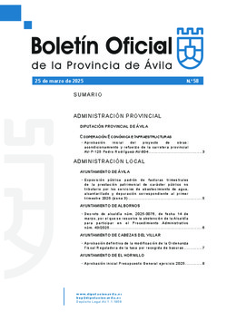 Boletín Oficial de la Provincia del martes, 25 de marzo de 2025