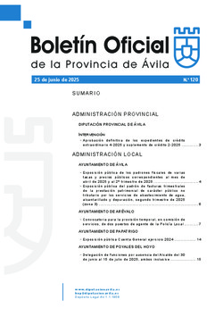 Boletín Oficial de la Provincia del miércoles, 25 de junio de 2025