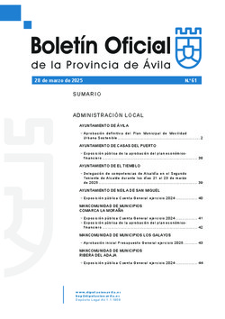 Boletín Oficial de la Provincia del viernes, 28 de marzo de 2025