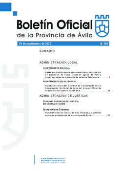 Boletín Oficial de la Provincia del viernes, 26 de septiembre de 2025