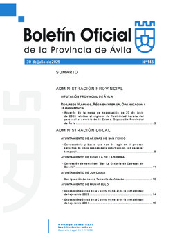 Boletín Oficial de la Provincia del miércoles, 30 de julio de 2025