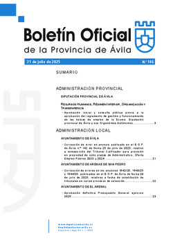 Boletín Oficial de la Provincia del jueves, 31 de julio de 2025