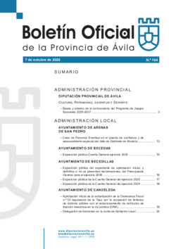BOP Mi&eacute;rcoles, 7 de octubre de 2026