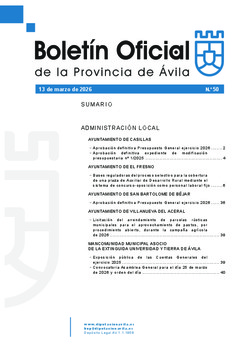 BOP Viernes, 13 de marzo de 2026