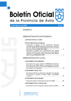 BOP Lunes, 16 de febrero de 2026