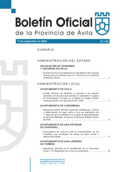 BOP Jueves, 17 de septiembre de 2026