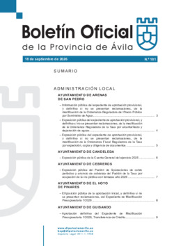 BOP Viernes, 18 de septiembre de 2026