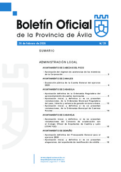 BOP Jueves, 26 de febrero de 2026