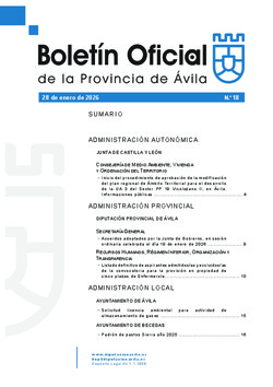 Bolet&iacute;n Oficial de la Provincia del mi&eacute;rcoles, 28 de enero de 2026