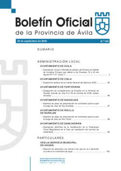 BOP Mi&eacute;rcoles, 30 de septiembre de 2026