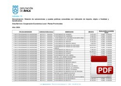 Plan extraordinario de inversiones 2024
