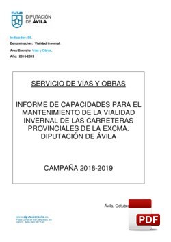 Recursos de vialidad invernal 2018-2019