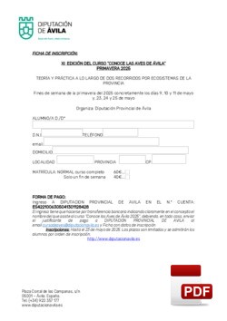 Formulario de inscripción al Curso