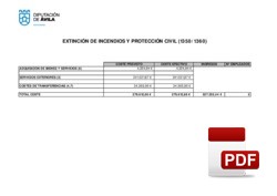 Costes/rendimientos de los servicios ejercicio 2023.