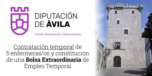 Oferta de empleo para la contratación temporal de 5 enfermeras/os y constitución de una Bolsa Extraordinaria de Empleo Temporal