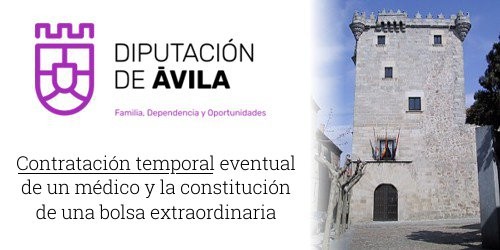 Oferta de empleo para la contratación temporal de un médico y constitución de una Bolsa Extraordinaria de Empleo Temporal