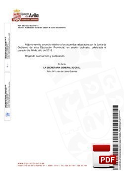 Orden del día, Pleno 15/2018 del lunes, 16 de julio de 2018