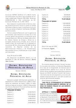 Ordenanza de la tasa por el otorgamiento de licencias para el aprovechamiento especial de la zona de dominio público de las carreteras provinciales.