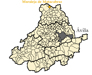 Mapa de la provincia de Ávila