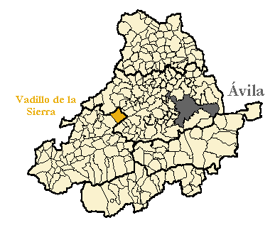 Mapa de la provincia de Ávila