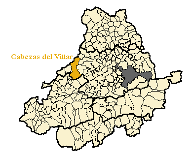 Mapa de la provincia de Ávila