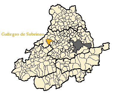 Mapa de la provincia de Ávila