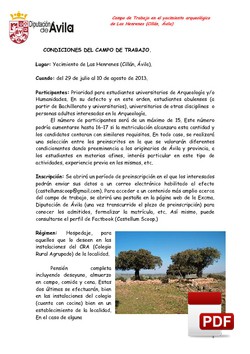 Dossier - Campo arqueológico "Las Henrenes"