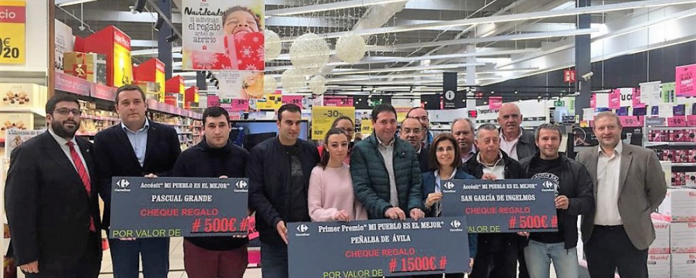 El presidente de la Diputación de Ávila entrega los premios del concurso 'Mi pueblo es el mejor'