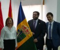 Foto de El presidente de la Diputación defiende la historia de la provincia en la presentación del escudo de Santo Domingo de las Posadas