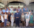 Foto de Antiguos alumnos del Colegio de Huérfanos Ferroviarios visitan la Diputación de Ávila