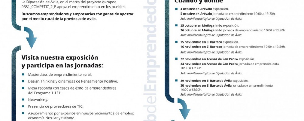 La Diputación de Ávila lleva su taller formativo del Club del Emprendedor a El Barraco