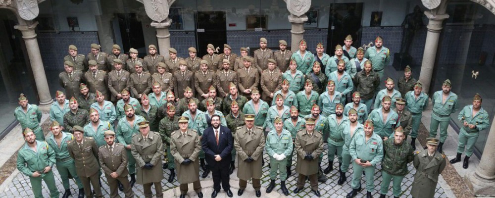 La Diputación de Ávila recibe la visita de la Unidad de Música de la Comandancia de Ceuta y de la Banda de Guerra de la Legión