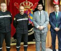 Foto de El presidente de la Diputación traslada a la UME en León su agradecimiento por la intervención en el incendio de Navalosa y Hoyocasero