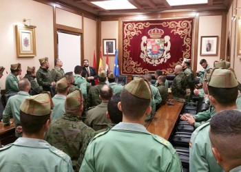 La Diputación de Ávila recibe la visita de la Unidad de Música de la Comandancia de Ceuta y de la Banda de Guerra de la Legión (2º Fotografía)