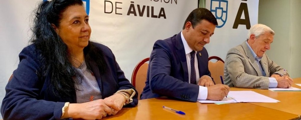 La Diputación Provincial firma un convenio de colaboración con el Banco de Alimentos de Ávila