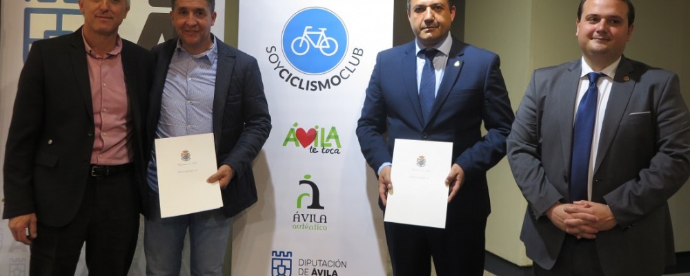 La Diputación de Ávila firma un convenio de colaboración con el club deportivo Soy Ciclismo