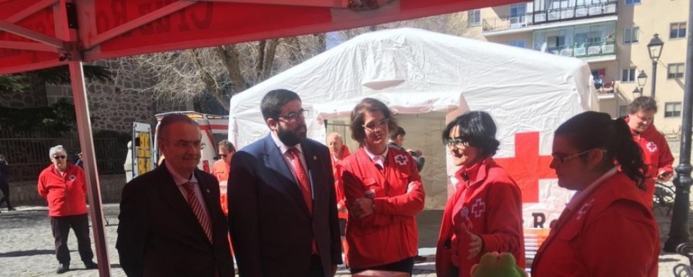 El presidente de la Diputación de Ávila subraya la pronta respuesta en emergencias que se alcanza en la provincia en colaboración con Cruz Roja