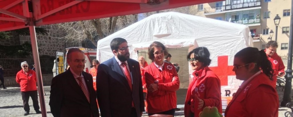 El presidente de la Diputación de Ávila subraya la pronta respuesta en emergencias que se alcanza en la provincia en colaboración con Cruz Roja