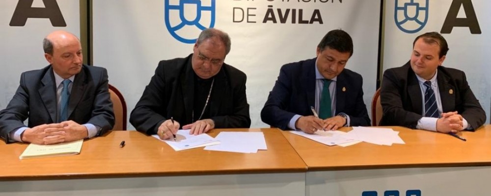 La Diputación firma un convenio con el Obispado de Ávila para la conservación de iglesias y ermitas de la provincia