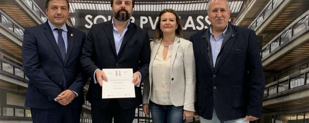 La Diputación de Ávila, en nombre de EnerAgen, entrega a Onyx Solar el Premio a la Mejor Actuación en Materia de Energías Renovables