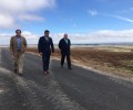 Foto de García visita las obras de mejora de la AV-P-624: “Hacemos provincia kilómetro a kilómetro‘
