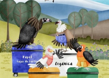 Alumnos de Primaria de la provincia aprenden a reciclar con el ejemplo de las aves carroñeras (2º Fotografía)