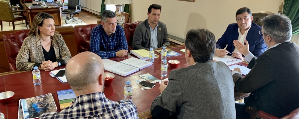 Reunión de seguimiento del Proyecto Life Duero con el presidente de la Diputación