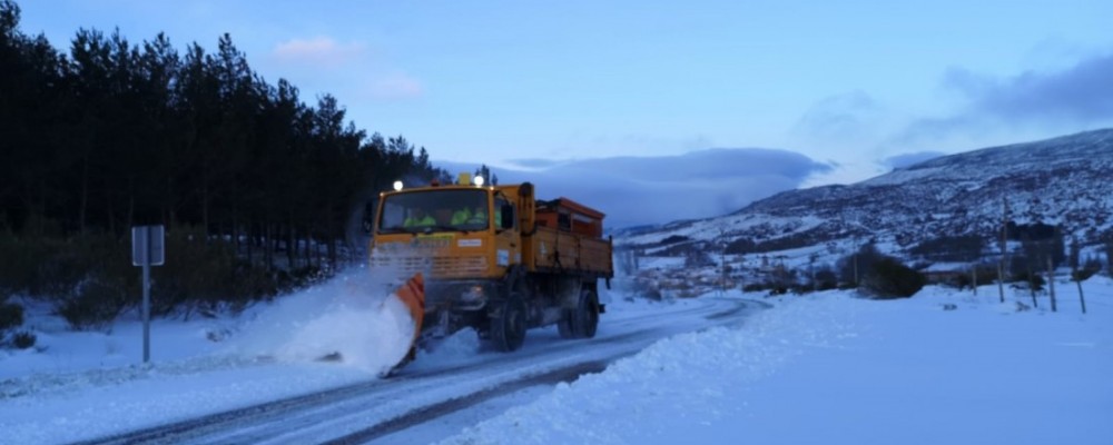 La Diputación activa el dispositivo de vialidad invernal ante la previsión de nevadas