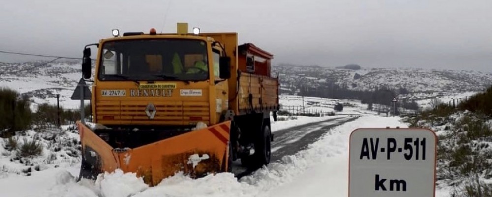 El dispositivo de vialidad cierra el episodio de nieve actuando sobre 607 kilómetros de la red provincial