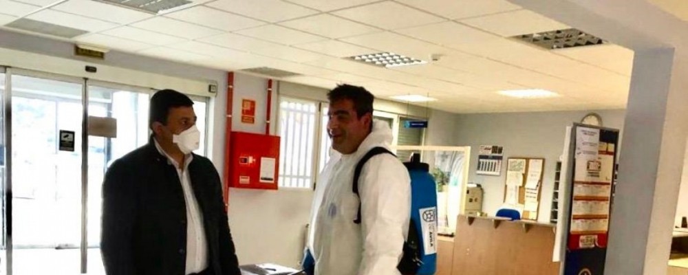 La Diputación desinfecta desde hoy todos los centros de Salud de la provincia y la capital